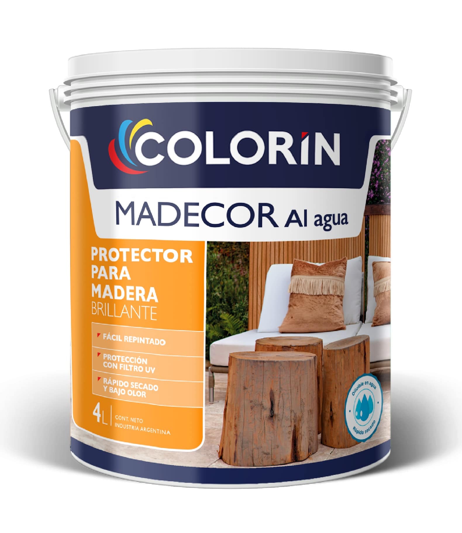 Madecor al agua Protector para Madera brillante